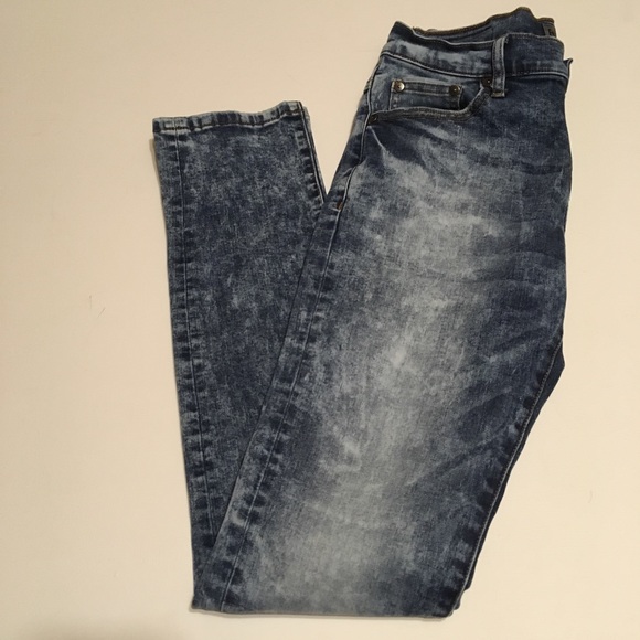CJ Black Jeans Super Skinny Flex Blue Acid Wash - Picture 3 of 8